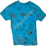 Product image for blue scrunch dyed Helgrave tshirt for goths, punks and rebels.